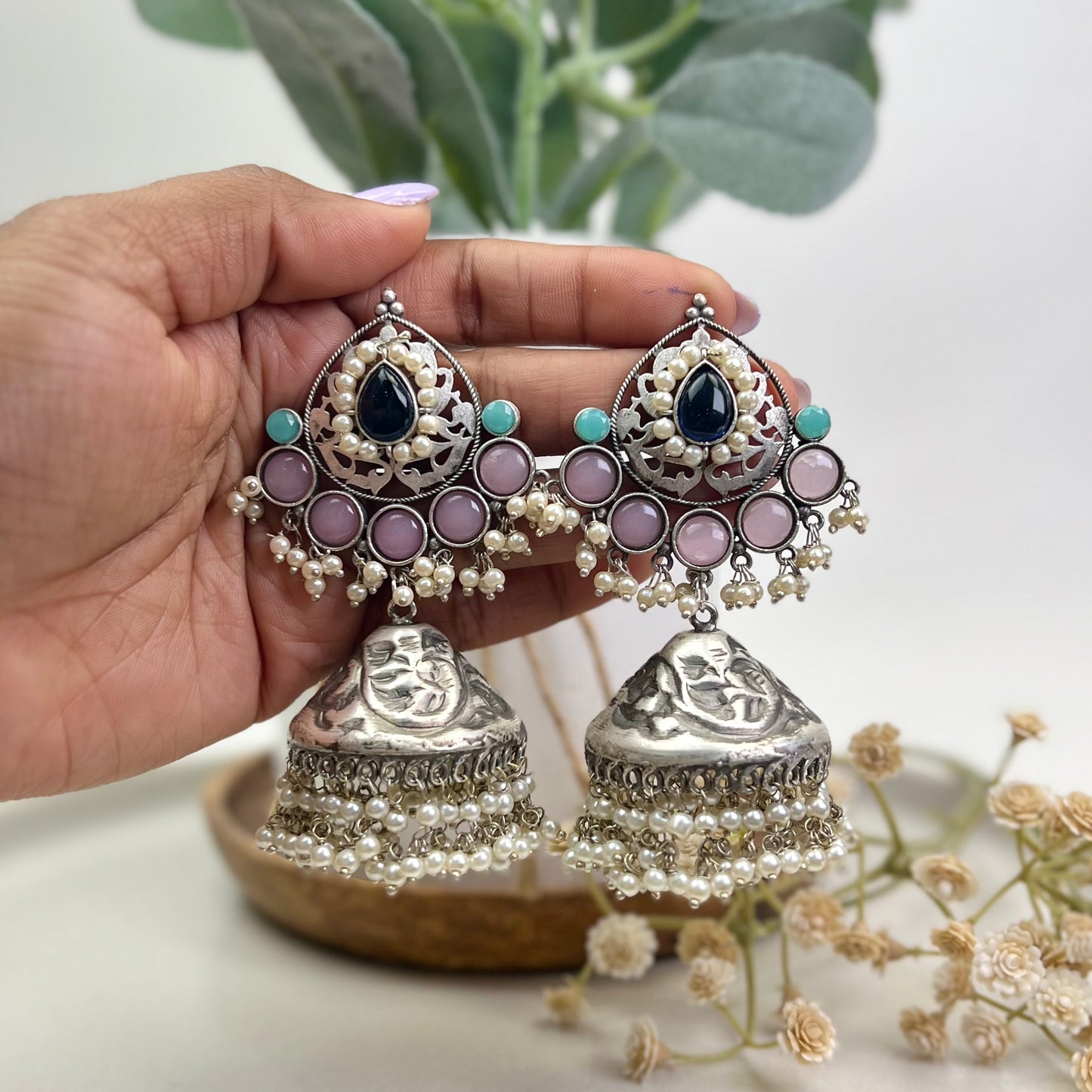 VJ4012-Multicolor Oversize Jhumki