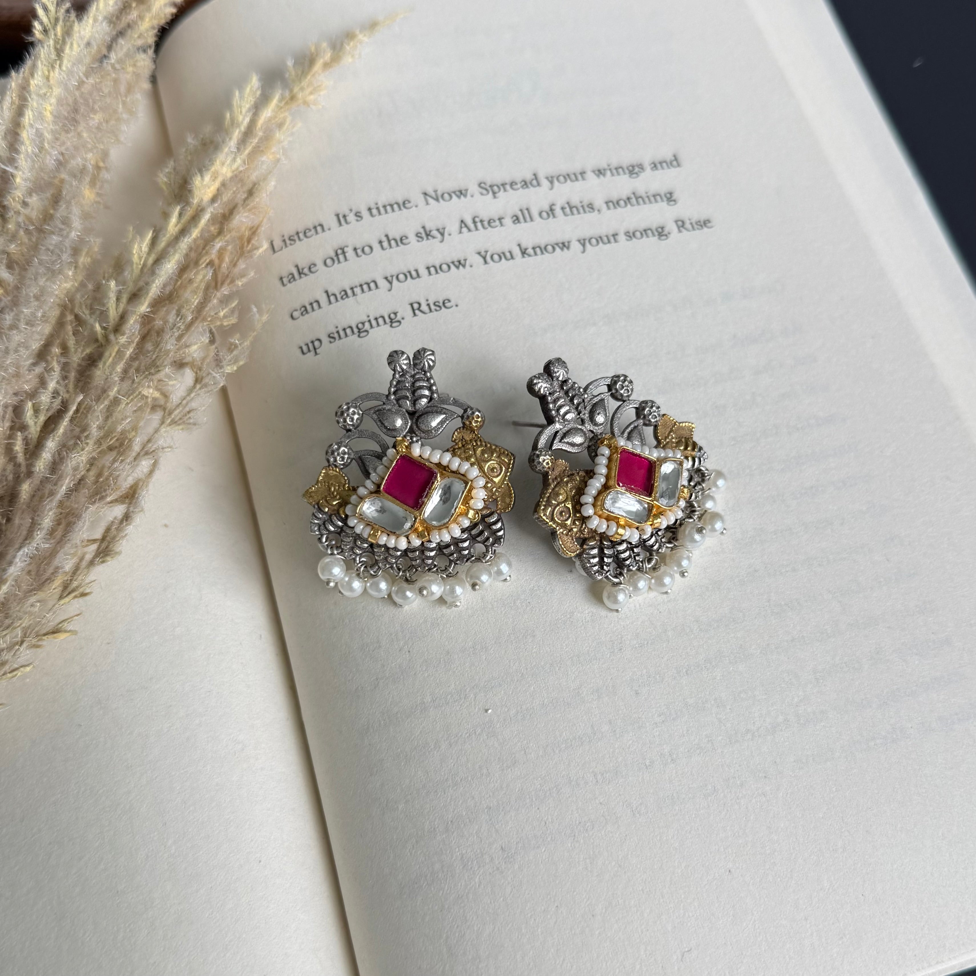 Radhika - Kundan Fusion Studs