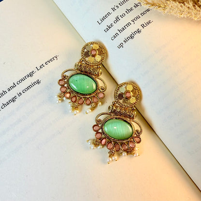 Rajwadi Stone Earring