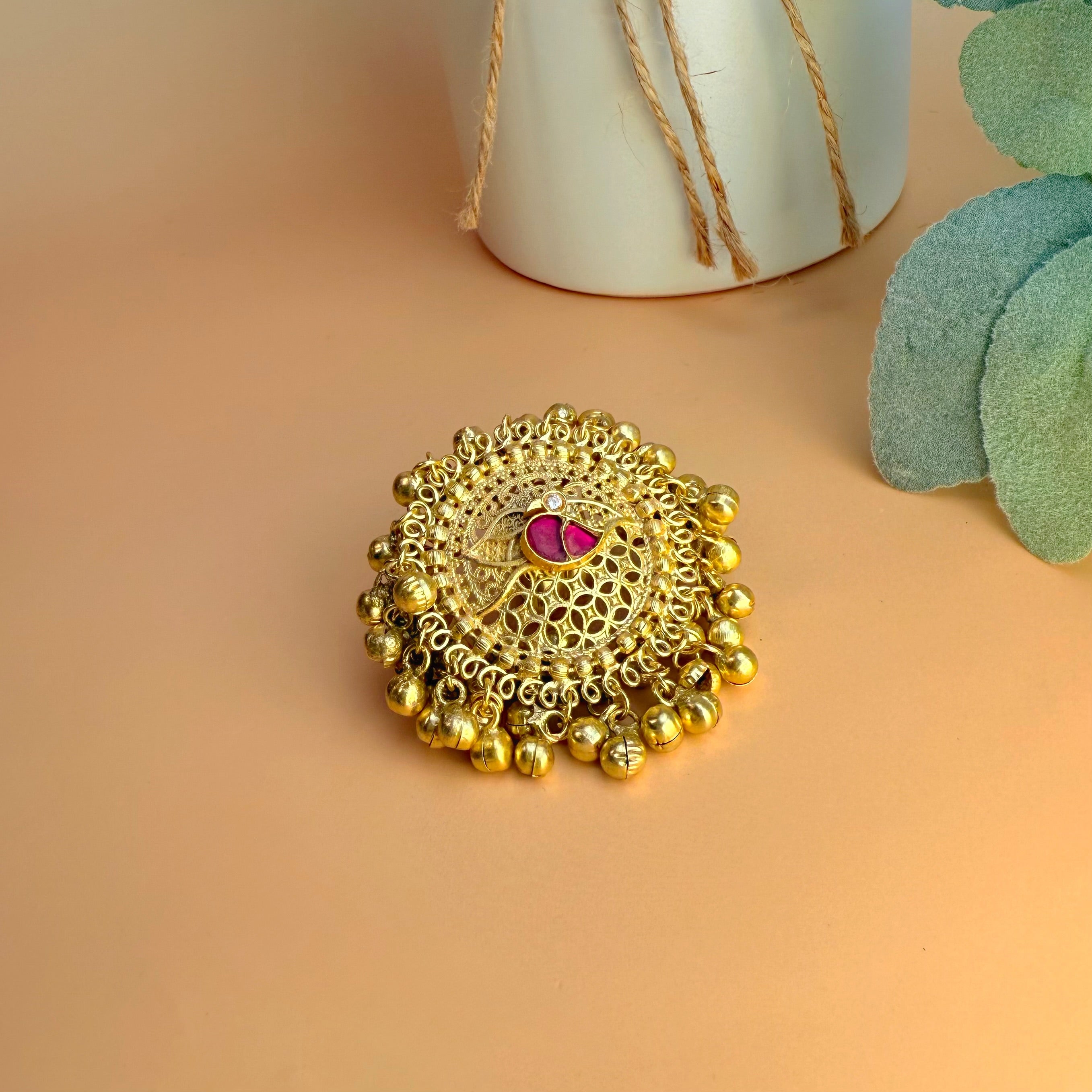 Gold tone ring
