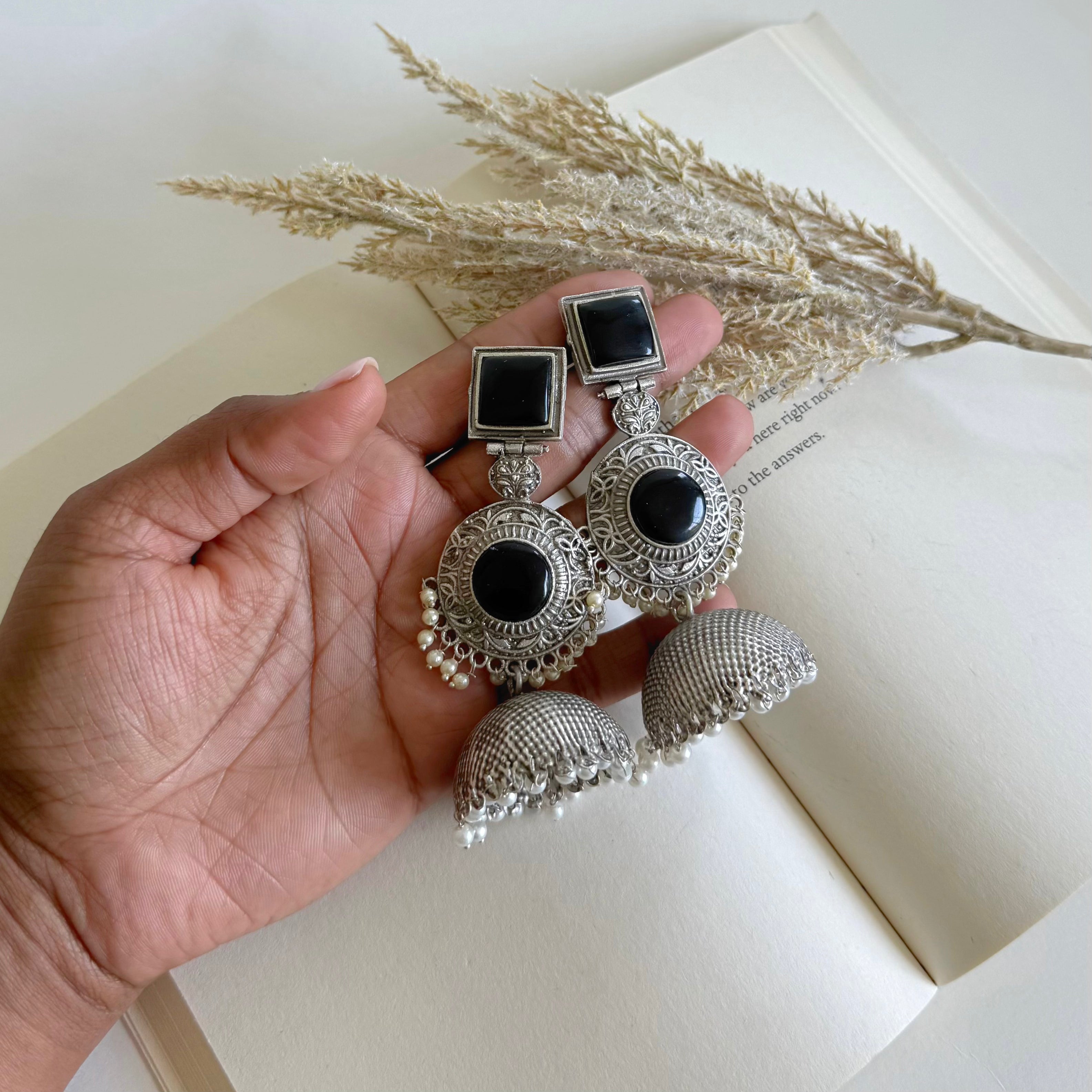 Black Oversize Jhumka