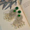 VJ4013-Stud Leaf Earring