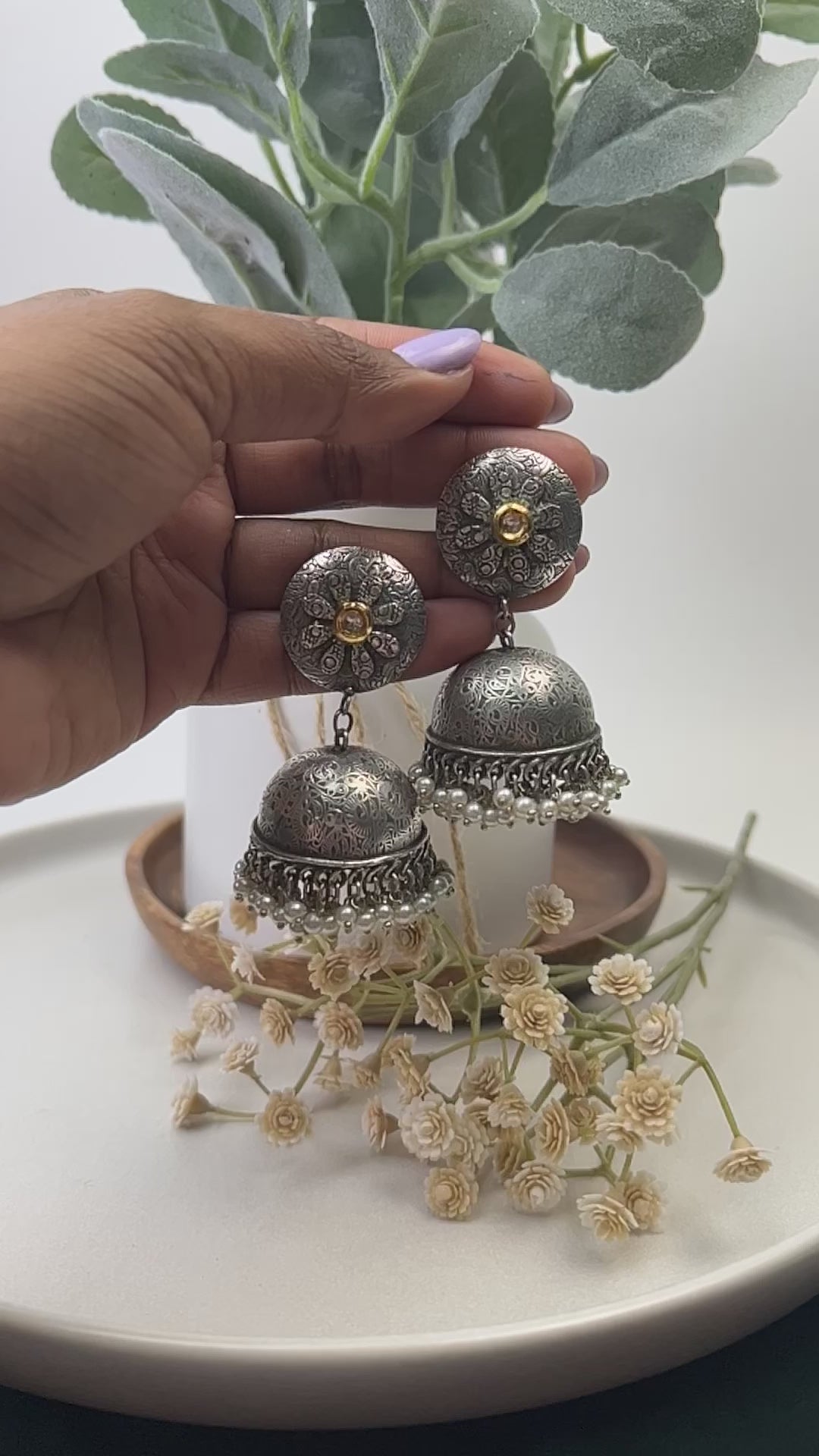 VJ4011-Flower Jhumki